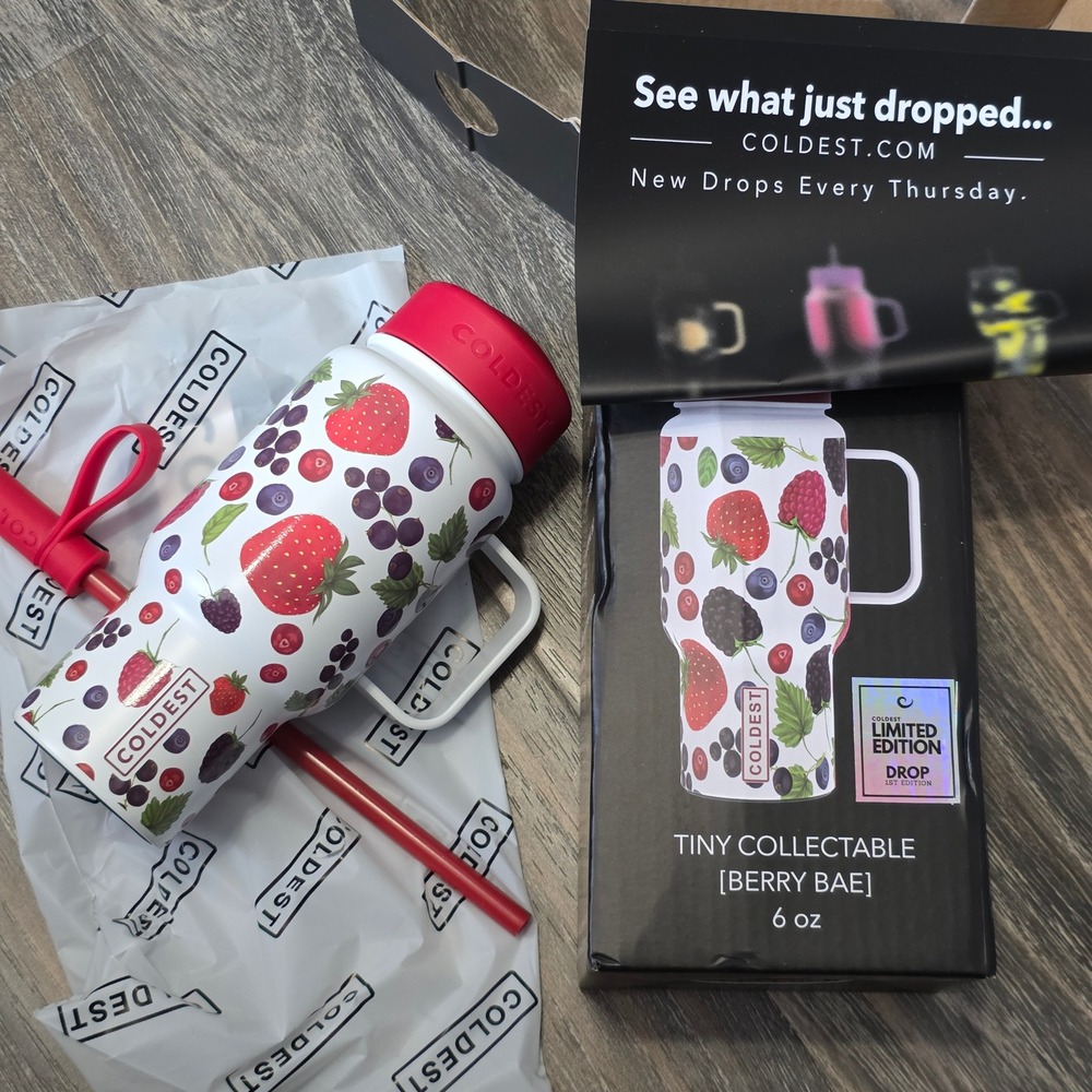 Coldest Tiny Collectable Berry Bae 6 oz Tumbler Limited Edition 1st Edition Drop